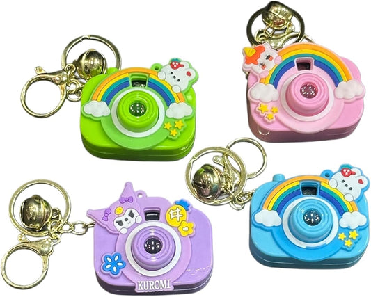 Camera projector keychain